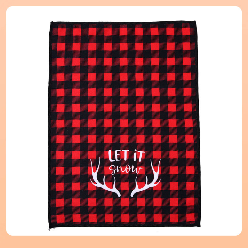 Mikrokiududest waffle-kootud köögirätik, polüester, 400 gsm, kohandatud logode print