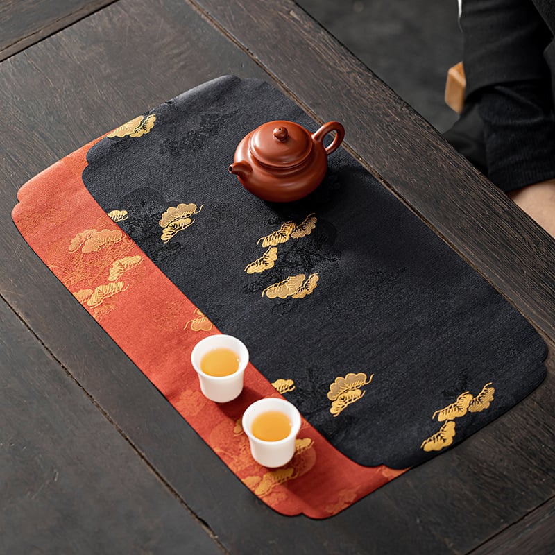 Yunshen brokatna podloga za čaj za zen japansku ceremoniju čaja, dodaci za set čaja, mala podloga, krpa za čaj i stolnjak