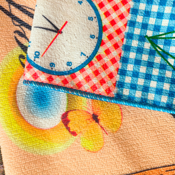 Ultra-peenkiududest köögirätik, trükitud dekoratiivne köögirätik puuvilja- ja lillemotiividega, 50 g, kood 002