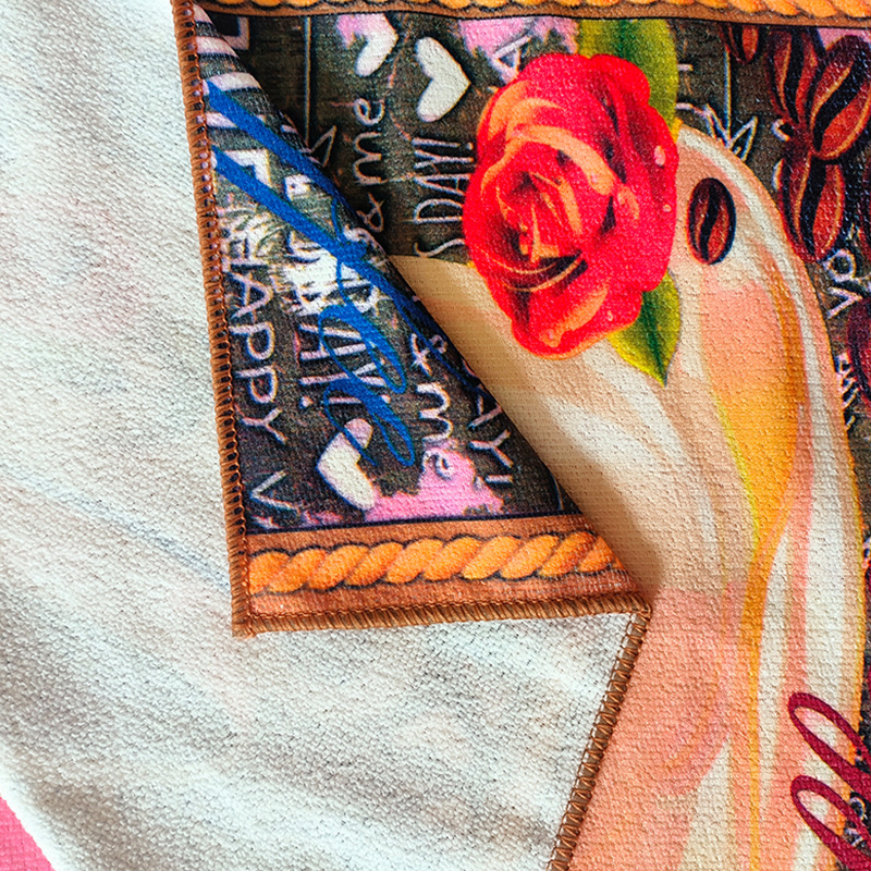 Ultra-peenkiududest köögirätik, trükitud dekoratiivne köögirätik puuvilja- ja lillemotiividega, 50 g, kood 002