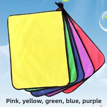 Automobilio valymo rankšluostis iš Coral Fleece, 25 g, šukuota siūlė (combed yarn), siuvinėjimas ir kraštelis, pritaikomas, dezinfekcija