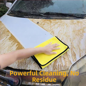 Viacúčelová utierka na umývanie auta, bez chlpov, absorbuje vodu, coral fleece, 350 g, zmiešané priadze, možnosť potlače loga