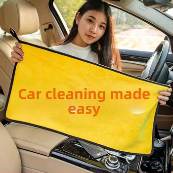 Viacúčelová utierka na umývanie auta, bez chlpov, absorbuje vodu, coral fleece, 350 g, zmiešané priadze, možnosť potlače loga