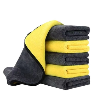 Prosop de șters multifuncțional pentru mașină, fără scame, absorbant la apă, din coral fleece, 350 g, fibră mixtă, imprimare logo disponibil