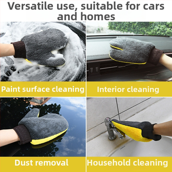 Autouzí rukavice s plyšovou medvědí tlapou, materiál coral fleece