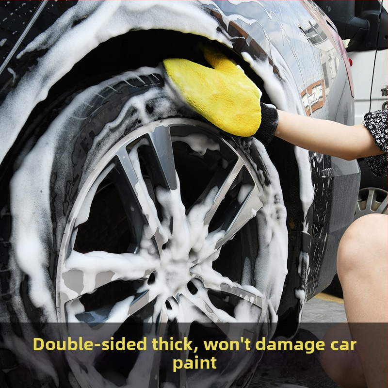 Autouzí rukavice s plyšovou medvědí tlapou, materiál coral fleece