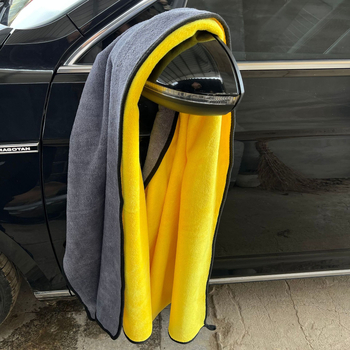 Prosop auto din fleece coral, dublu față, gros și foarte absorbant, fire 150D, imprimare logo disponibil