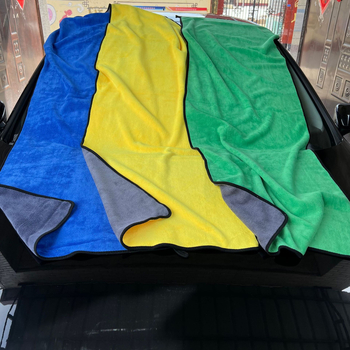 Prosop auto din fleece coral, dublu față, gros și foarte absorbant, fire 150D, imprimare logo disponibil