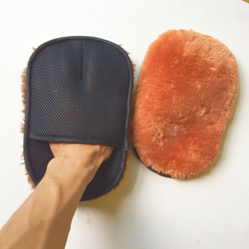 Γάντι πλυσίματος αυτοκινήτου με σχήμα αρκουδιάς, παχύ βελούδινο ύφασμα, δεν χαράζει τη μπογιά, 42 g, Tai Yongfu