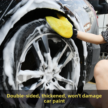 Rukavice na umývanie auta z Coral Fleece, značka Plush Bear Paw