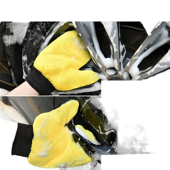 Rukavice na umývanie auta z Coral Fleece, značka Plush Bear Paw