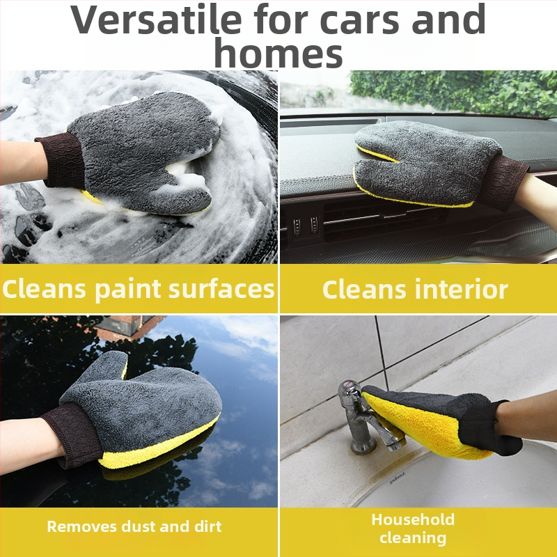 Rukavice na umývanie auta z Coral Fleece, značka Plush Bear Paw