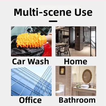 Rukavice na umývanie auta, hrubá dvojstranná chenille, na dôkladné čistenie (materiál: chenille; dvojstranná; hrubá)