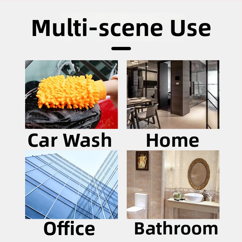 Rukavice na umývanie auta, hrubá dvojstranná chenille, na dôkladné čistenie (materiál: chenille; dvojstranná; hrubá)