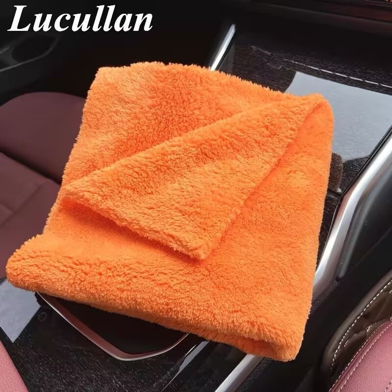 Prosop de curățare a interiorului mașinii, coral fleece, 550 g/m², țesătură simplă, prosop multifuncțional cu logo personalizat