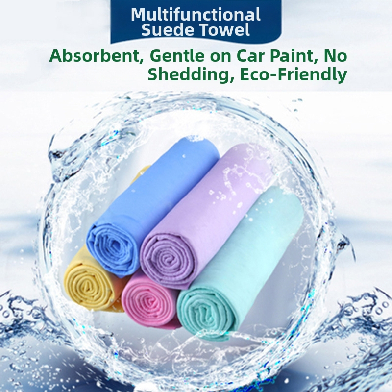 Sintetinis elnio odos rankšluostis plovimui automobiliu, super sugeriantis PVA medžiaga