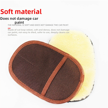 Automobilių valymo pirštinės iš coral fleece, XJL prekės ženklas, be pritaikymo.