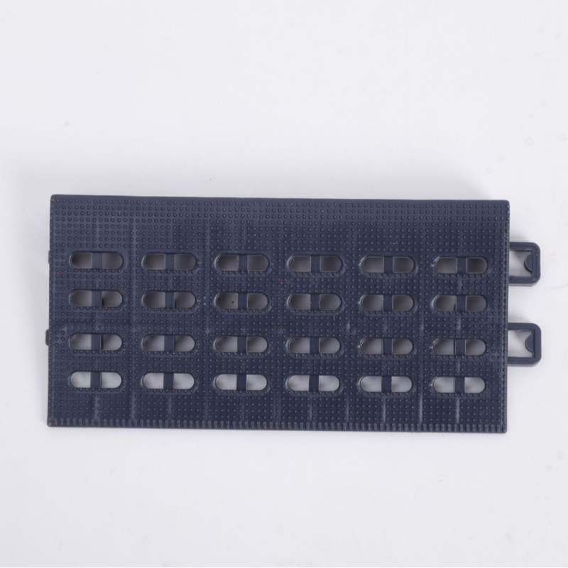 Trīs vienā putekļu necaurlaidīgs grīdas paklājs no plastmasas, moderns ģeometrijisks dizains, mazgājams, augsta temperatūras izturība, pielāgojams