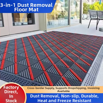Vonkajší protišmykový podlahový mat, 3-v-1 prachový a dverový mat, EVA obdĺžnik, prateľný, prispôsobiteľný, moderný minimalistický štýl