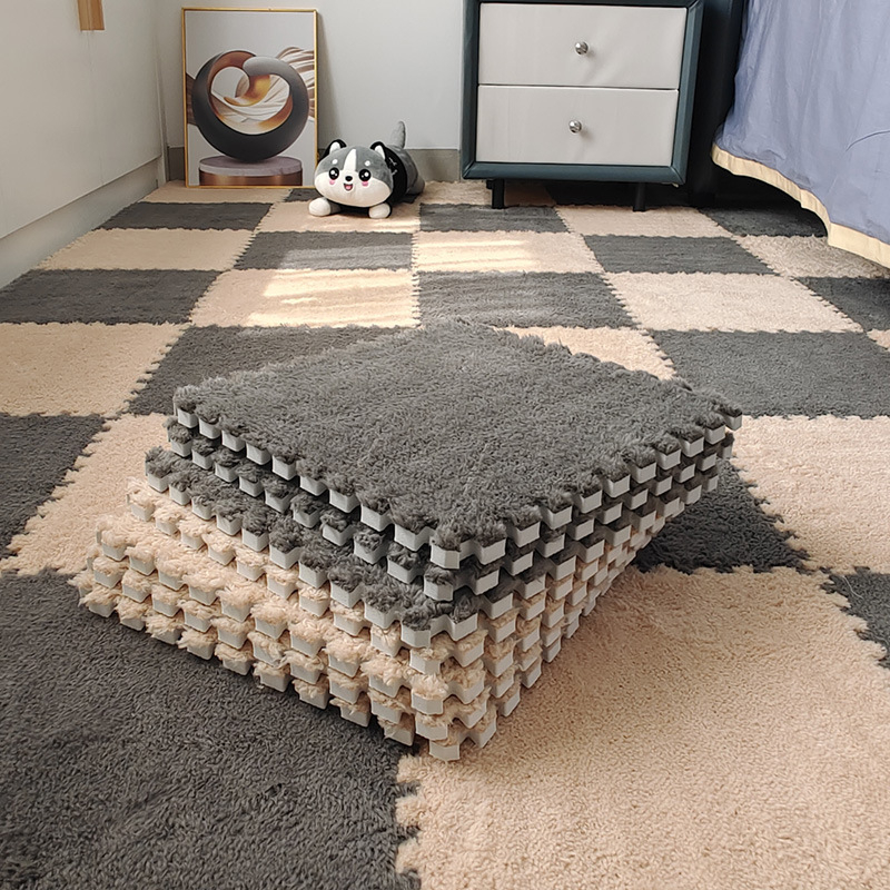 Patchwork EVA grīdas paklājs guļamistabai un viesistabai, lielas platības segums, pretslīdošs, netīrumu izturīgs, mazgājams mašīnā