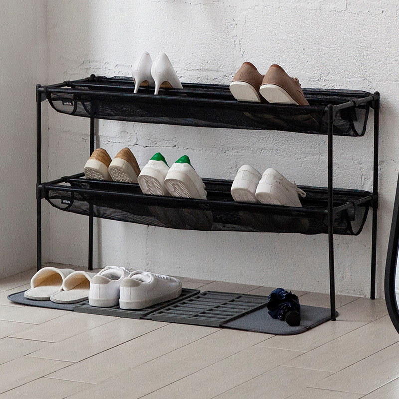 Kurpju žāvēšanas paklājs – poliesteris, svītraini, mūsdienīgs minimālisks stils, drenāža, mašīnajā mazgājamā