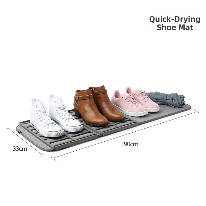 Kurpju žāvēšanas paklājs – poliesteris, svītraini, mūsdienīgs minimālisks stils, drenāža, mašīnajā mazgājamā