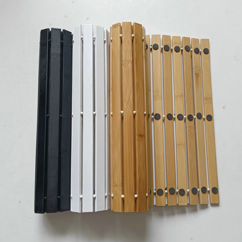 Bambusa vannas paklājs – neapstrādāts bambuss, pretslīdes, mazgājams, mūsdienīgs un minimālistisks stils, pielāgojams