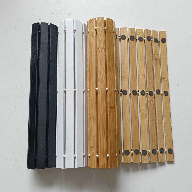 Bambusa vannas paklājs – neapstrādāts bambuss, pretslīdes, mazgājams, mūsdienīgs un minimālistisks stils, pielāgojams