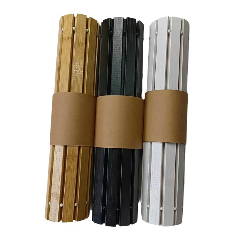 Bambusa vannas paklājs – neapstrādāts bambuss, pretslīdes, mazgājams, mūsdienīgs un minimālistisks stils, pielāgojams