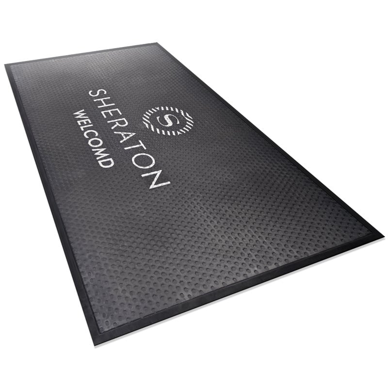 PVC 3D drukātas grīdas paklāji ar pielāgojamu logotipu, pret nogurumu un pretslīdēšanu, izstādes telpām