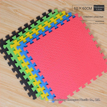 Changxu EVA savienojamais paklājs rāpošanai ar lapu rakstu un krustojošu rakstu, EVA+PE