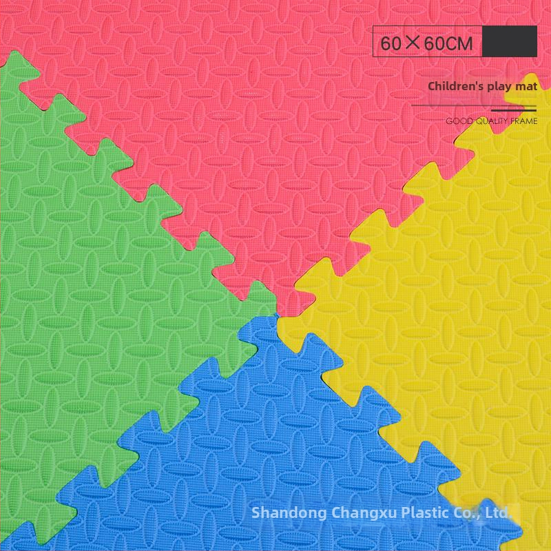 Changxu EVA savienojamais paklājs rāpošanai ar lapu rakstu un krustojošu rakstu, EVA+PE