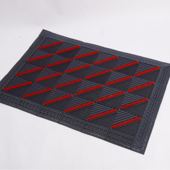 Trojzložkový prachotesný podlahový rohož pre komerčné priestory, štvorcový tvar, dúhový vzor, materiál PP+ EVA