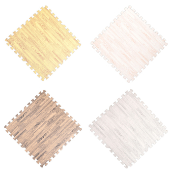 Changxu EVA puzļu grīdas paklājs ar koka rakstu, mājsaimniecībai; materiāls EVA+PE; biezums 1,2 cm; piemērots zīdaiņiem un bērniem rāpošanai un staigāšanai