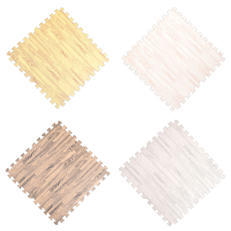 Changxu EVA puzļu grīdas paklājs ar koka rakstu, mājsaimniecībai; materiāls EVA+PE; biezums 1,2 cm; piemērots zīdaiņiem un bērniem rāpošanai un staigāšanai