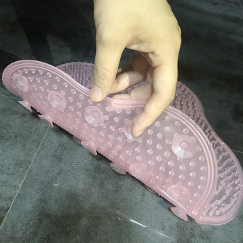 TPR kāju skruberis ar muguras masāžas spilvenu, dušas vakuuma kauss, mūsdienīgs minimālisma stils