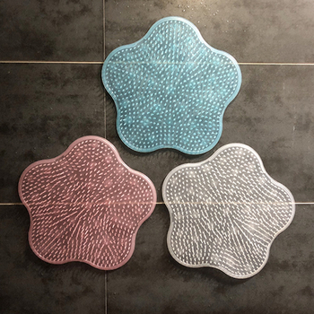 TPR kāju skruberis ar muguras masāžas spilvenu, dušas vakuuma kauss, mūsdienīgs minimālisma stils