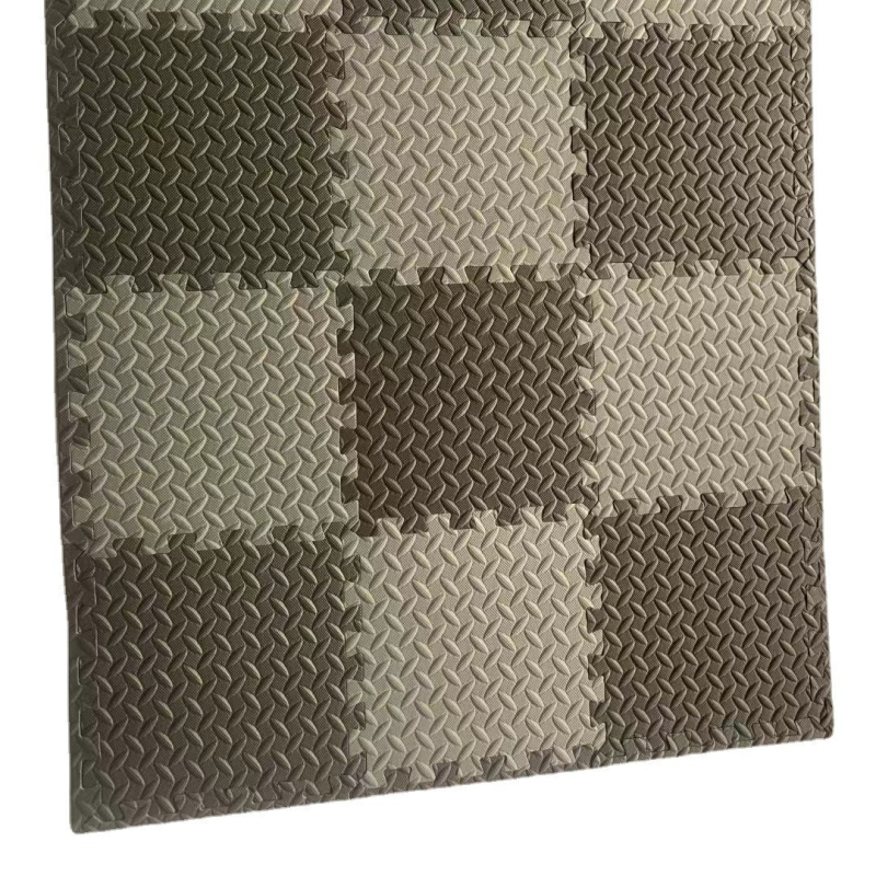 EVA putu savienojamā paklāja segums ar lapu rakstu, piemērots dzīvojamajai istabai un guļamistabai