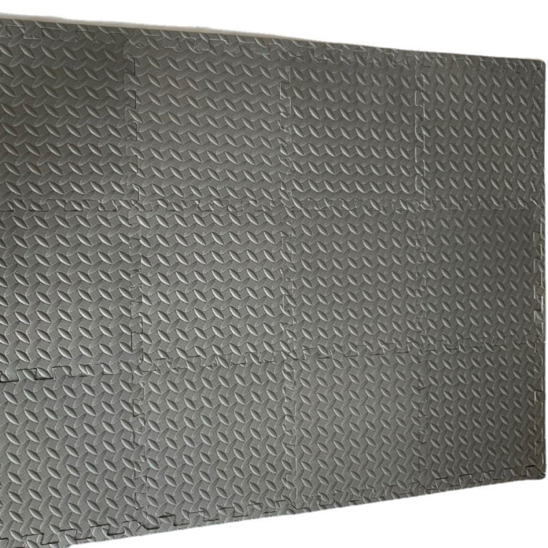 EVA putu savienojamā paklāja segums ar lapu rakstu, piemērots dzīvojamajai istabai un guļamistabai