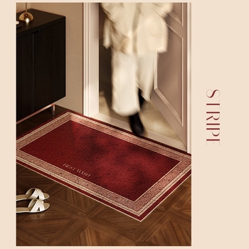 Covor de intrare din bucle de sârmă, pătrat, pentru bucătărie, baie, intrare și balcon, stil nou chinezesc