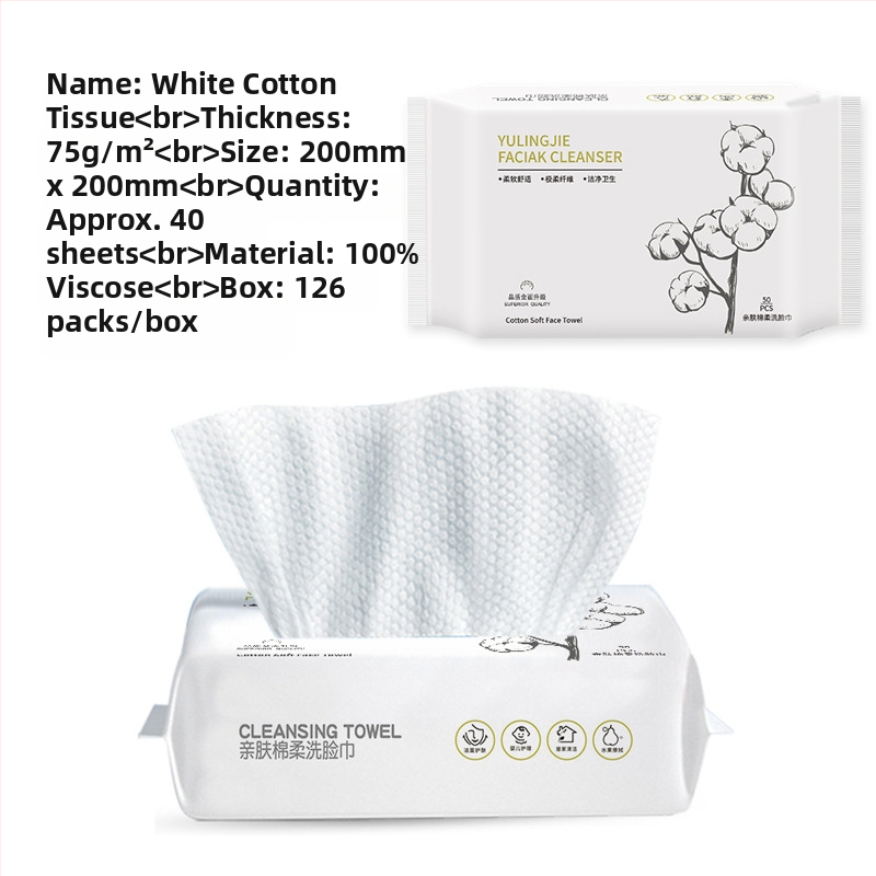 Ručnici za lice od viskoze, jednokratni, viseći tip s izvlačnim mehanizmom, debeli čisti maramice za kućnu upotrebu