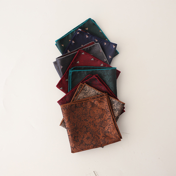 Batistă de buzunar cu model floral, țesătură jacquard, fibră poliester, căptușeală poliester