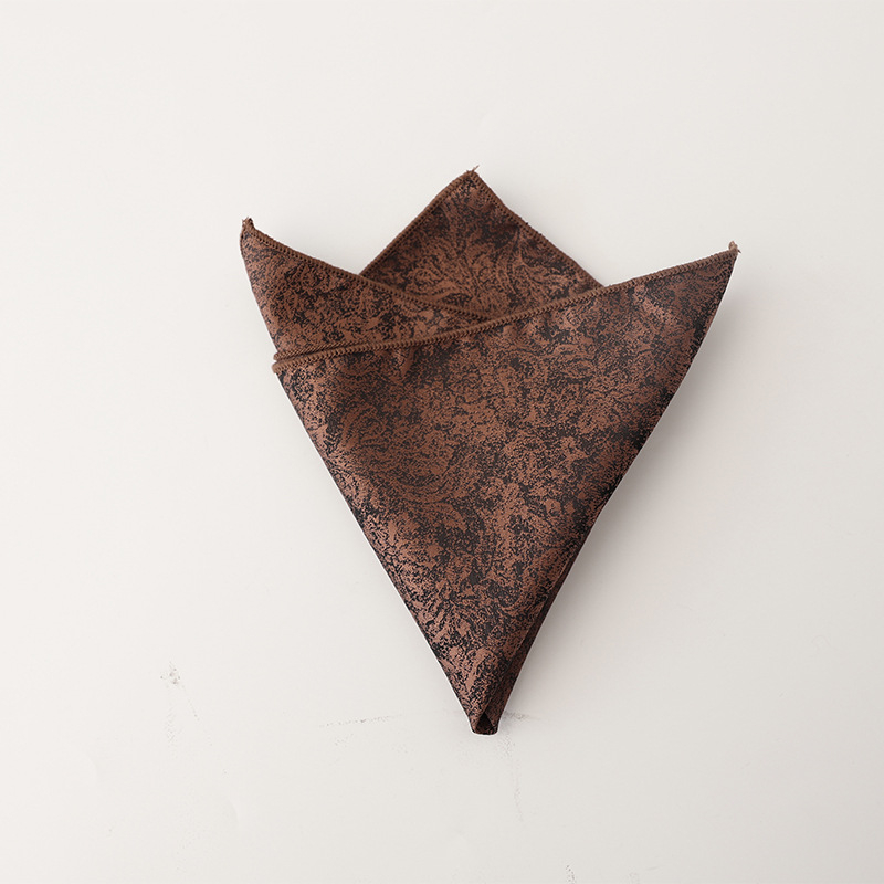 Batistă de buzunar cu model floral, țesătură jacquard, fibră poliester, căptușeală poliester