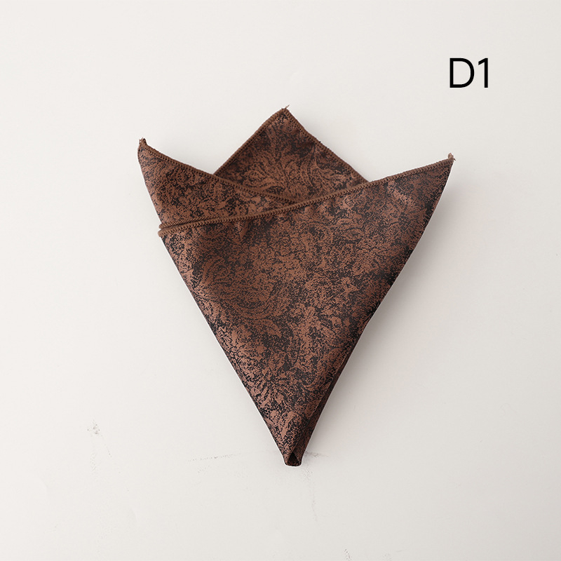 Batistă de buzunar cu model floral, țesătură jacquard, fibră poliester, căptușeală poliester