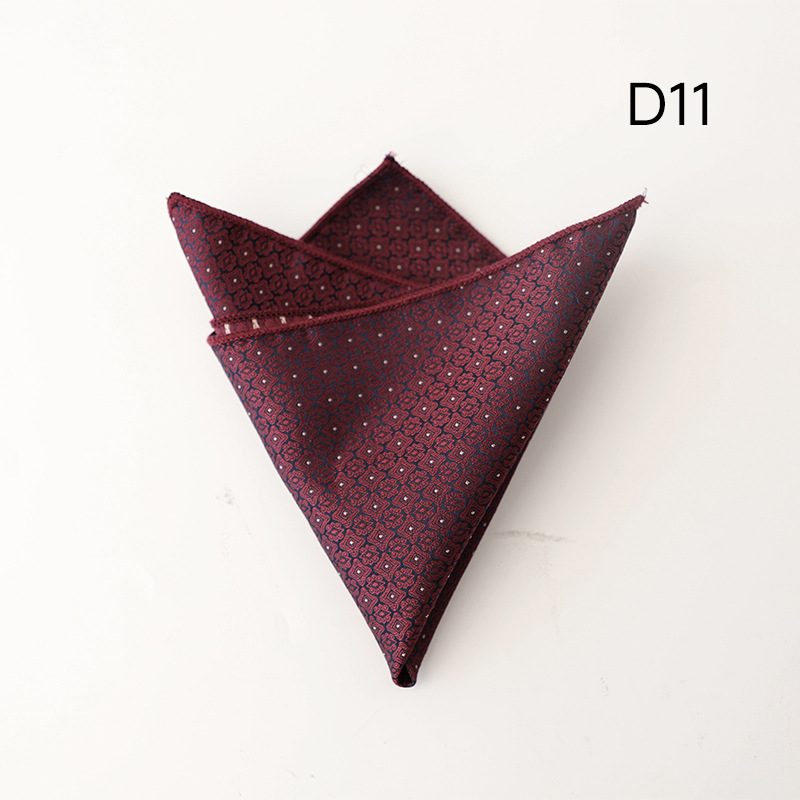 Batistă de buzunar cu model floral, țesătură jacquard, fibră poliester, căptușeală poliester