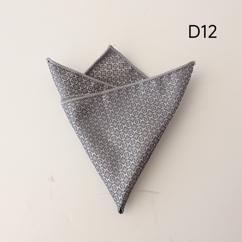 Batistă de buzunar cu model floral, țesătură jacquard, fibră poliester, căptușeală poliester