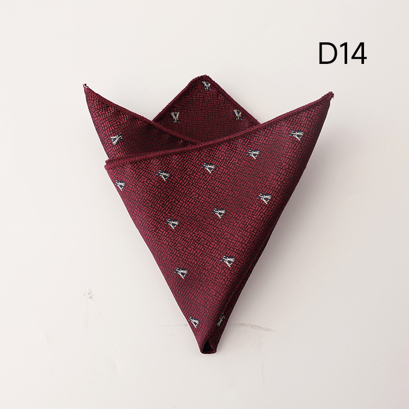 Batistă de buzunar cu model floral, țesătură jacquard, fibră poliester, căptușeală poliester