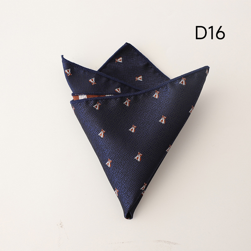 Batistă de buzunar cu model floral, țesătură jacquard, fibră poliester, căptușeală poliester