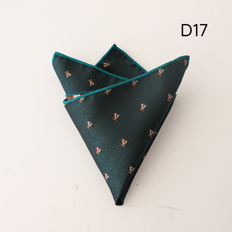 Batistă de buzunar cu model floral, țesătură jacquard, fibră poliester, căptușeală poliester