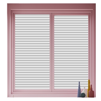 Folie PVC de intimitate pentru sticlă – model grilă, stil modern minimalist, pentru ferestre și uși